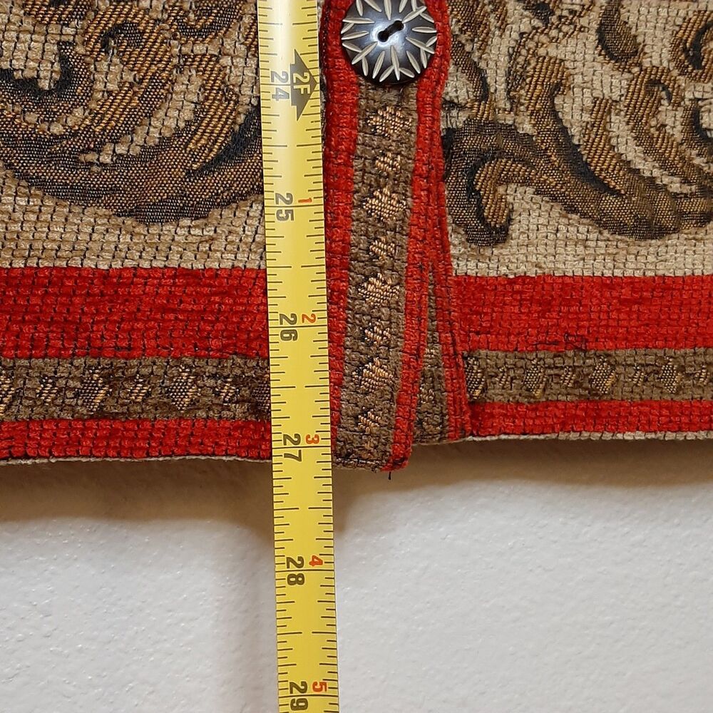 Vintage Sag Harbor Jacket Multicolor Women Sz 10 Tapestry Long Sleeve Button Up - Picture 2 of 10